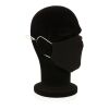 Masque barrière réutilisable à 2 couches en coton noir | sans marquage | non disponible | non disponible