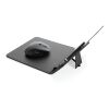 Tapis de souris en PU RCS avec chargeur 10W Swiss Peak noir | sans marquage | non disponible | non disponible