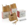 Chargeur sans fil 10W en bambou FSC® Calgary marron | sans marquage | non disponible | non disponible
