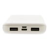 Powerbank avec induction en plastique recyclé RCS blanc | sans marquage | non disponible | non disponible