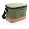 Sac isotherme double ton avec finition liège vert | sans marquage | non disponible | non disponible | non disponible