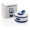 Mug en silicone pliable bleu | sans marquage | non disponible | non disponible