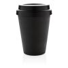 Mug en PP recyclable à double paroi 300ml noir | sans marquage | non disponible | non disponible