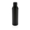 Bouteille isotherme en acier inoxydable recyclé RCS noir | sans marquage | non disponible | non disponible