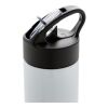 Bouteille de sport avec paille - 450 ml blanc | sans marquage | non disponible | non disponible | non disponible