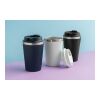 Mug 350ml à double paroi en PP recyclé RCS Java noir | sans marquage | non disponible | non disponible