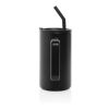 Mug Cube 800ml en acier recyclé certifiée RCS noir | sans marquage | non disponible | non disponible