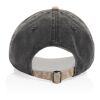 Casquette bicolore BEAU AWARE™ lavée à 6 panneaux en sergé d noir | sans marquage | non disponible | non disponible | non disponible