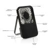 Ventilateur de bureau en plastique recyclé RCS Aervina noir | sans marquage | non disponible | non disponible
