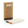 Set de 6 crayons de couleur GRS Infinity Micki blanc | sans marquage