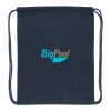 Sac à dos cordelettes en coton recyclé 145 gr Impact AWARE™ bleu marine | sans marquage | non disponible | non disponible | non disponible