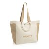 Sac shopping en toile recyclée 400 g/m² BEAU AWARE™ blanc