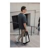 Sac cabas 350gsm en coton recyclé AWARE™ SHOP LOCAL noir