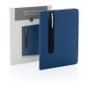 Carnet de notes A5 avec stylo tactile Deluxe blue marin | sans marquage | non disponible | non disponible | non disponible
