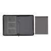 Conférencier A4 zippé Impact en rPET AWARE™ gris | sans marquage | non disponible | non disponible