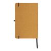 Carnet A5 à couverture rigide en cuir recyclé marron | sans marquage | non disponible | non disponible