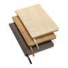 Cahier A5 imprimé bois Kavana marron foncé | sans marquage | non disponible | non disponible
