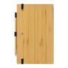 Set avec carnet et crayon infini en bambou FSC ® marron | sans marquage | non disponible | non disponible