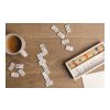 Jeu de mikado/domino en boîte en bois FSC® blanc | sans marquage | non disponible | non disponible