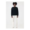 Sweater à col rond en coton recyclé IQONIQ Torla noir | XS