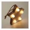 Étoile en bois avec lumières bois | sans marquage | non disponible | non disponible