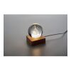 Boule de Noël verre avec LED bois | sans marquage | non disponible | non disponible
