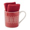 Set mug et gants hiver rouge | sans marquage | non disponible | non disponible | non disponible