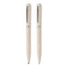 Set de stylo paille de blé/ABS beige | sans marquage | non disponible | non disponible | non disponible