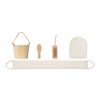 Coffret de bain baquet en bois bois
