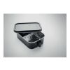 Lunch box en acier inox. 750ml noir | sans marquage | non disponible | non disponible | non disponible