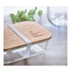 Lunchbox en verre et bambou transparent | sans marquage | non disponible | non disponible | non disponible