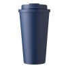 Mug double paroi en plastique PP Mackenzie vert | sans marquage | non disponible | non disponible