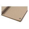 Carnet à spirale en matériau recyclé Caleb vert | sans marquage | non disponible | non disponible