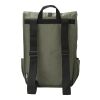 Sac à dos avec rabat en polyester rPET Lyric beige | sans marquage | non disponible | non disponible