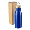Bouteille de 500 ml en acier inoxydable recyclé Aline bleu | sans marquage | non disponible | non disponible