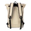 Sac à dos roll-top en rPET Marlene beige | sans marquage | non disponible | non disponible