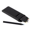 Set de 6 crayons Holger noir | sans marquage | non disponible | non disponible