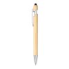 Stylo bille en bambou Manuela marron | sans marquage | non disponible | non disponible