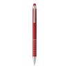 Stylo bille twist en aluminium. rouge | sans marquage | non disponible | non disponible