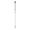 Stylo bille en métal avec stylet écran tactile blanc | sans marquage | non disponible | non disponible
