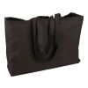 Sac shopping en coton Oeko-Tex 280 g/m2 Hugh noir | sans marquage | non disponible | non disponible