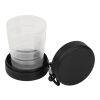 Gobelet pliable en plastique noir | sans marquage | non disponible | non disponible