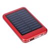 Power Bank solar de aluminio Tycho rouge | sans marquage | non disponible | non disponible