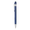 Set de cuaderno de PU reciclado (A5) y bolígrafo Tarek bleu