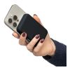 Power bank sans fil en ABS recyclé Miren noir