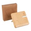 Chargeur sans fil Tribu | Bambou recyclé | 3-en-1 marron