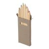 Set de 6 crayons de couleur. gris