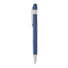 Set de cuaderno de PU reciclado (A5) y bolígrafo Tarek bleu