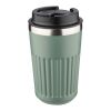Mug double paroi en acier inoxydable recyclé de 400 ml Chiara bleu