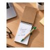 Carnet à spirale en carton vert